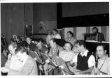 Musicians practicing in studio