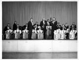 Vintage music band in concert