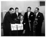Group of men with musical instruments